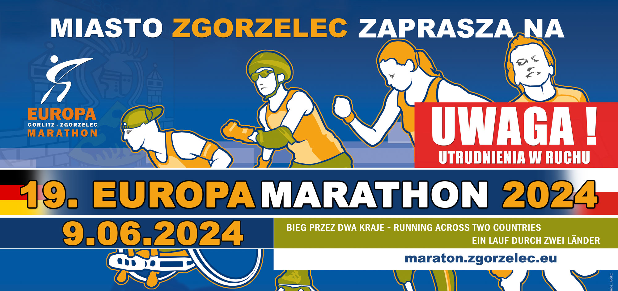 You are currently viewing Europamarathon 2024 – informacje ogólne i utrudnienia w ruchu