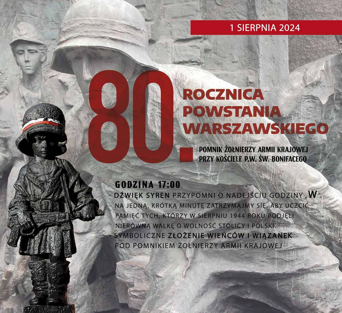 Read more about the article 80. rocznica wybuchu Powstania Warszawskiego