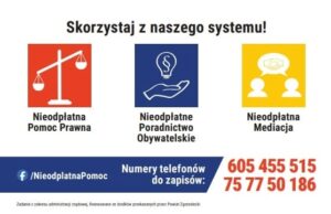 Read more about the article Nieodpłatna pomoc prawna, poradnictwo obywatelskie, mediacja oraz edukacja prawna w 2024 r.