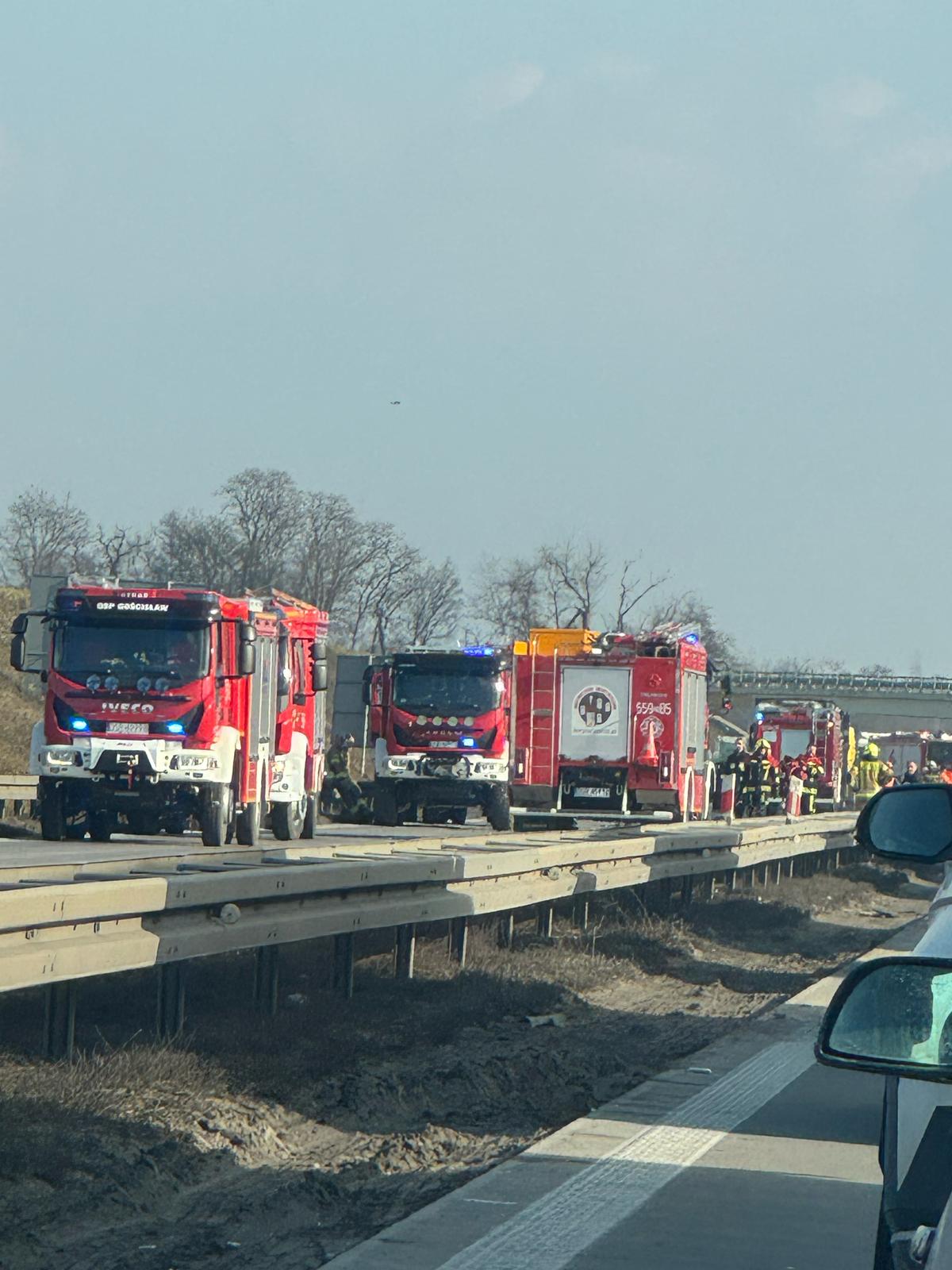 Read more about the article Wypadek i pożar pojazdów ciężarowych na A4 (VIDEO)